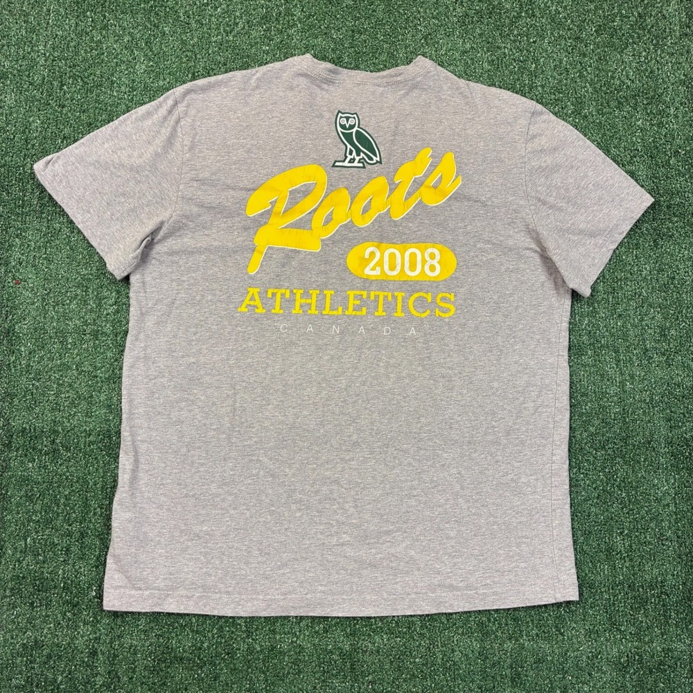 OVO X Roots Athletics Heather Grey T-shirt